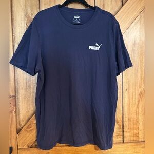 Puma Men’s Cotton Essentials T-shirt - Navy Blue - Size XL